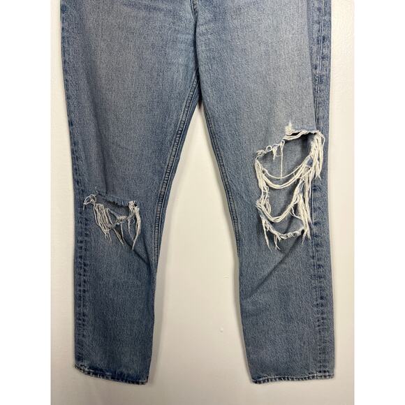 Agolde 90s Pinch Mid Rise Straight Leg Denim Jeans 27 Fall Capsule Vacation Easy - Picture 4 of 10